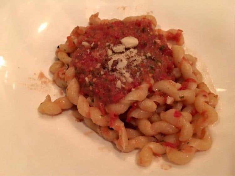 Busiate al Pesto Trapanese - Chef Giuseppe Triolo